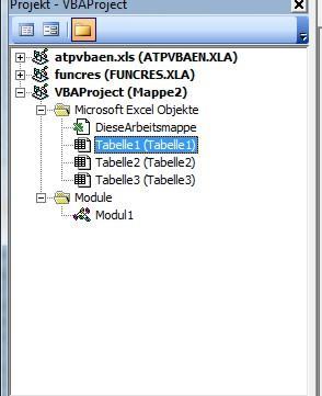 Projekt-Explorer - (löschen, Microsoft Excel)