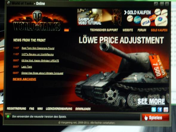 auf spielen klicken dann - (Browsergame, world-of-tanks)