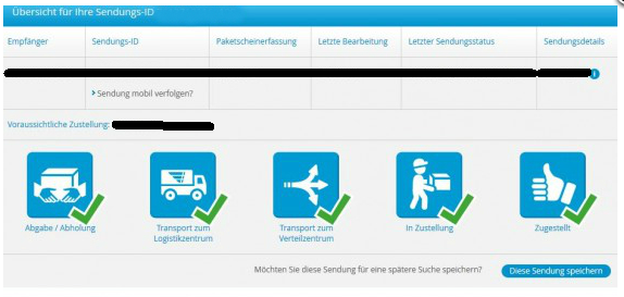 Habe Am 2 1 18 Bei H M Bestellt Jetzt Ist Bei Der Sendungsverfolgung Von Hermes So Ein Symbol Weiss Jemand Was Das Bedeutet Und Ob Die Heute Ausliefern Bestellung Hm Lieferung