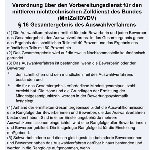 Ich Habe Mundlichen Test Fur Mittleren Zolldienst Bestanden Bin Aber Auf Einer Rangliste Wie Hoch Sind Meine Chancen Ausbildung Und Studium Zoll Auswahlverfahren