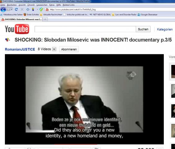 International Tribunal in Den Haag -Milosevic askes - the answer is YES - (Politik, Manipulation, Serbien)