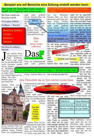OpenOffice Zeitung erstellen - (Computer, PC, OpenOffice)