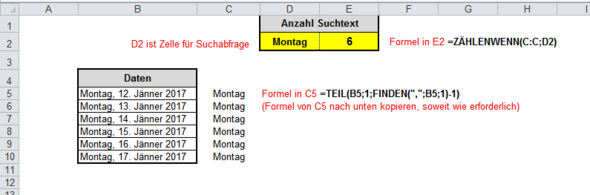 Excel Zählen Wie Oft Ein Wort Vorkommt