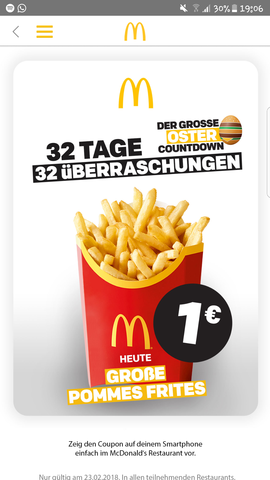 Mcdonalds Osterwoche Handy Smartphone Essen