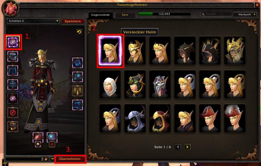 WOW, wie und wann kann ich Helme ausblenden? (Spiele, Games