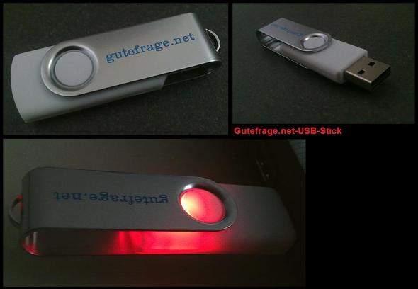 Platin-Fragant USB-Stick von gutefrage.net - (Computer, PC, USB)
