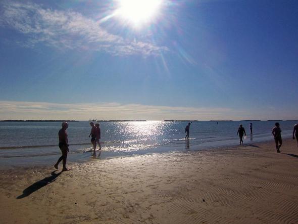 Der Strand bei Ebbe - (Urlaub, Reise, Italien)