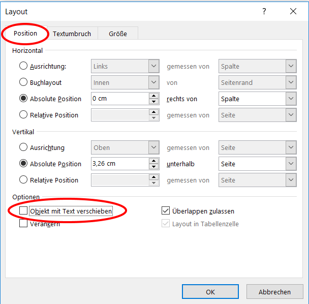 Bilder verschieben sich beim Text schreiben in Word 2016? (Programm, Microsoft)