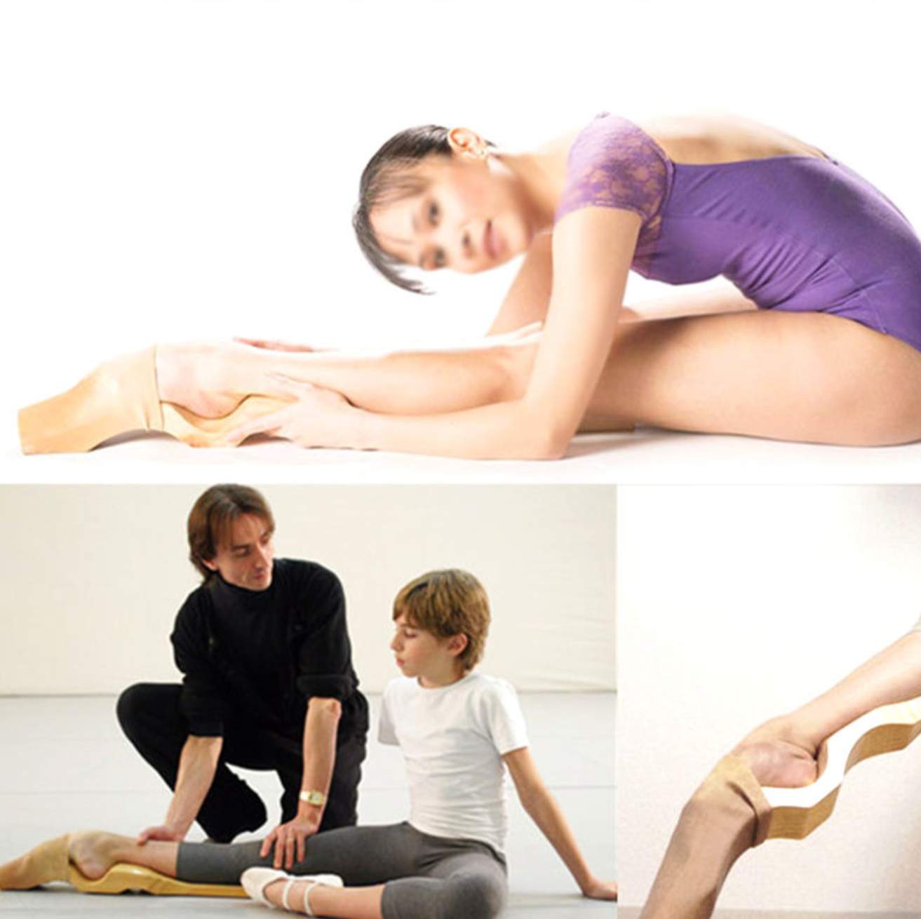Greensen Fußdehner Ballett, Ballet Foot Stretcher Holz Ballettbogen Stretcher Werkzeug Ballett-Fußspreizer-Set Dance Bahren Bogen Gymnastik Ballett Fitness Zubehör für Ballett Tanz Yoga