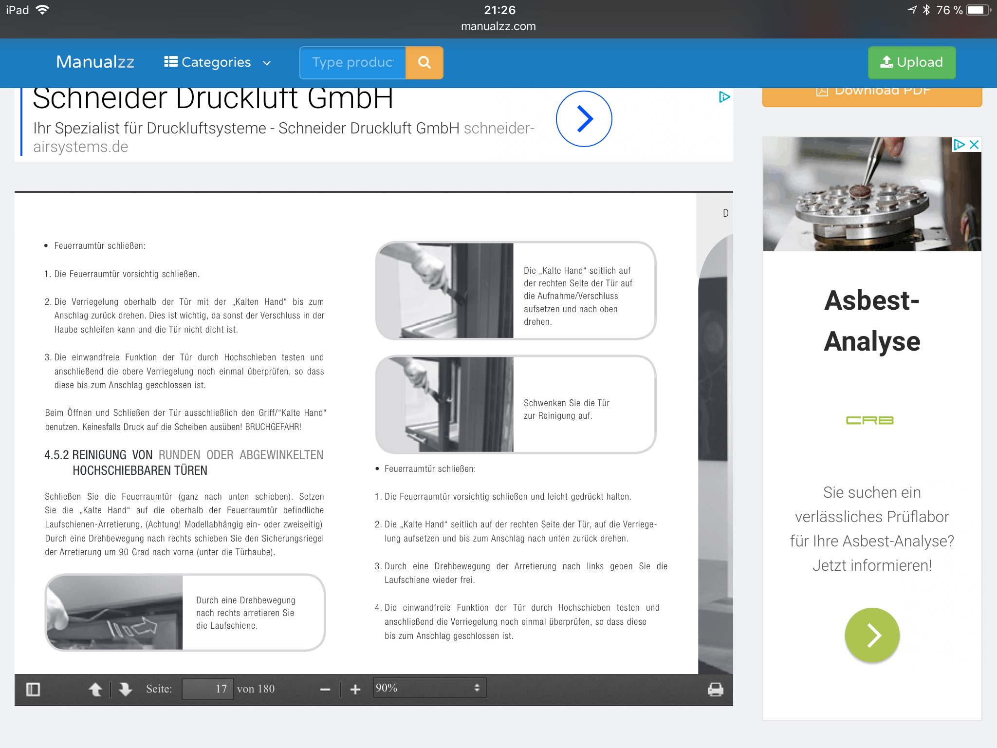 Wie kann ich ein Kaminfenster seitlich bei einem offene Kamin öffnen