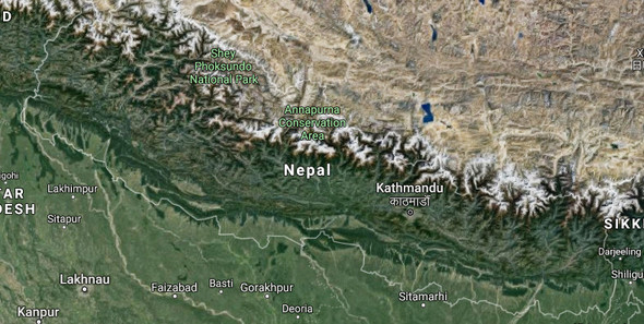 Ist Ganz Nepal Himalaya Gebirge Geografie