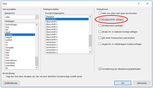 Kapitelnummer in Kopfzeile bei Word 2016? (Computer ...