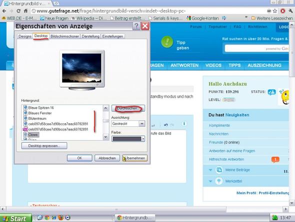 Hintergrundbild Verschwindet Desktop Pc Bilder Hintergrund
