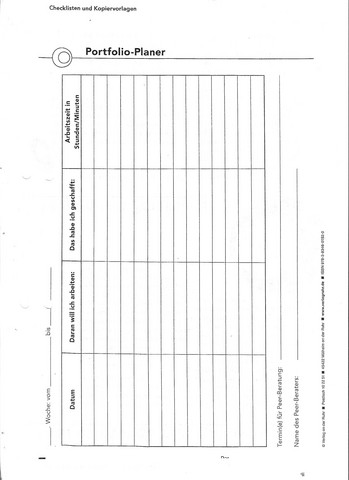 Portfolio Deckblatt Gestalten Schule