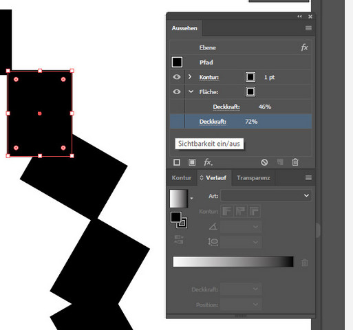 - (Computer, Adobe Illustrator, hellereFarbe als ausgewählt)