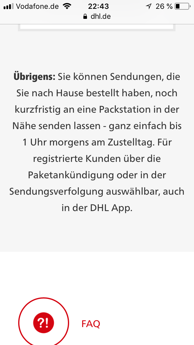 Warum bietet mir DHL keine Packstation als Ablageort an? (Paket, DHLPackstation) Warum bietet mir DHL keine Packstation als Ablageort an? (Paket, DHLPackstation)