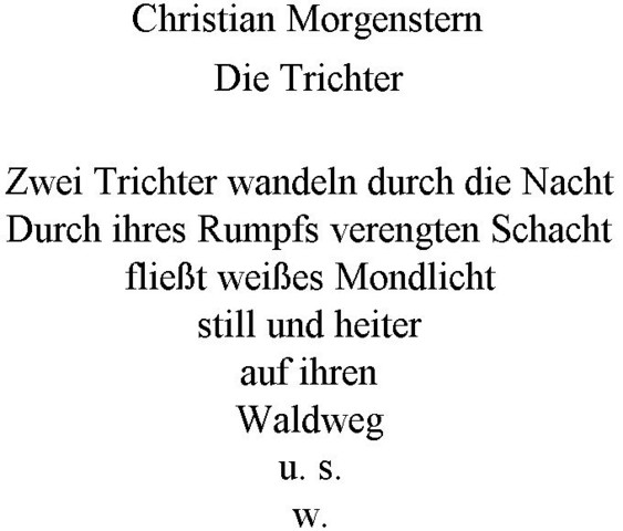 Basiert visuelle Poesie auf Gedichten? (Deutsch, Kunst, Bildung)