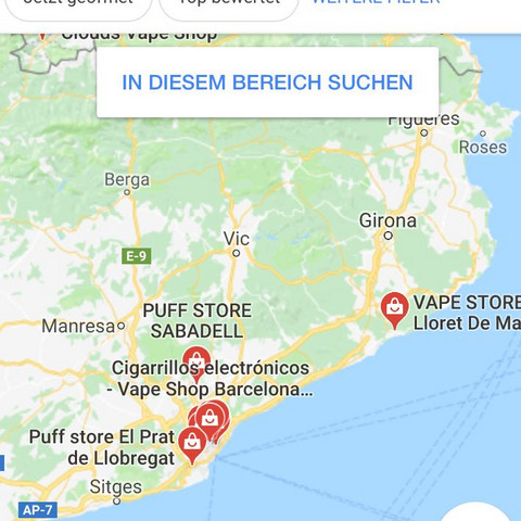Google Maps Vape Shop - (E-Zigarette, Spanien, dampfen)