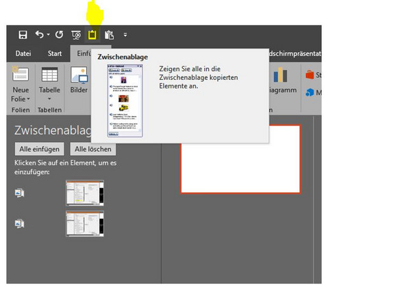 Bild Ersetzen In Powerpoint Wo Ist Das Aufklappbare Menu Mit Der Option Zwischenablage Hin Computer Technik Technologie