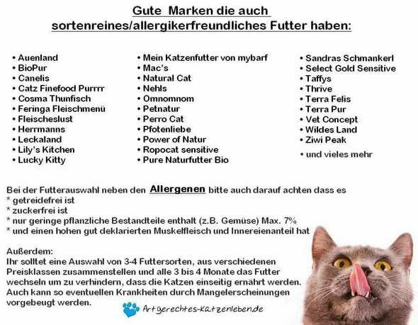 - (Katze, Katzenfutter)