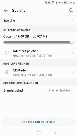 Huawei P9 Lite Dateipfad Andern Android Android 7 0 Externer Speicher