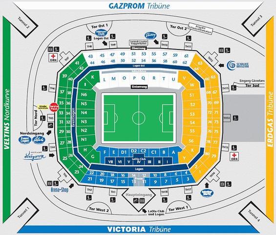 Sitzplan - (Sport, Fußball, FC Schalke 04)