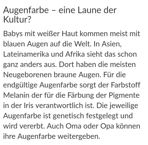 blaue augen bei geburt