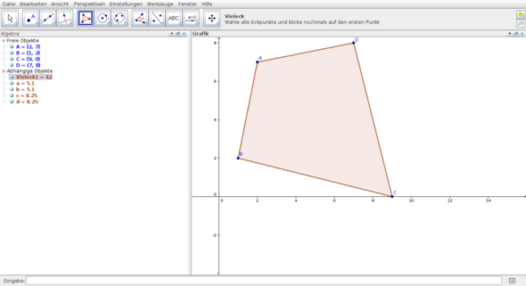 Deltoid Mit Eckpunkten Die Langen Der Seiten Den Umfang Und Den Schnittpunkt Der Diagonalen Berechnen Schule Mathe Mathematik