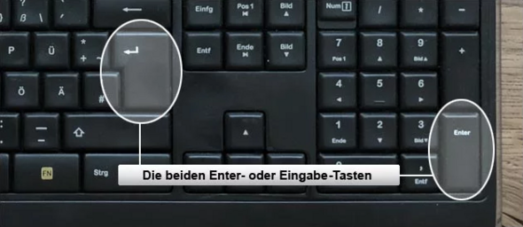 Welche ist die Eingabetaste bei Windows 10? (Computer)