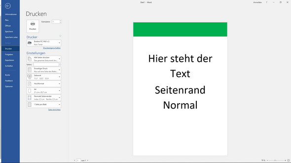 Word 2016 Druckt Nicht Randlos Computer Technik Technologie