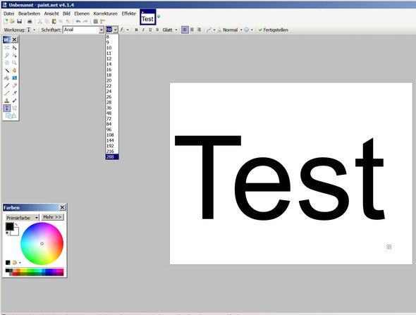 Wieso Ist Die Schrift Bei Paint Net Bei Mir So Klein Bildbearbeitung