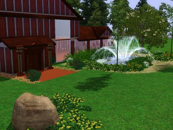 Haus mit Pool/Teich - (Sims 3, Aquarium)