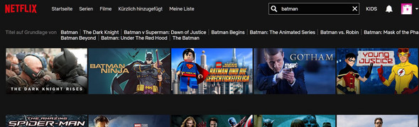 - (Netflix, Batman, DarkKnigtRises)