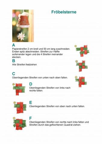 Anleitung Fröbelstern 1 - (basteln, Weihnachtsmarkt)
