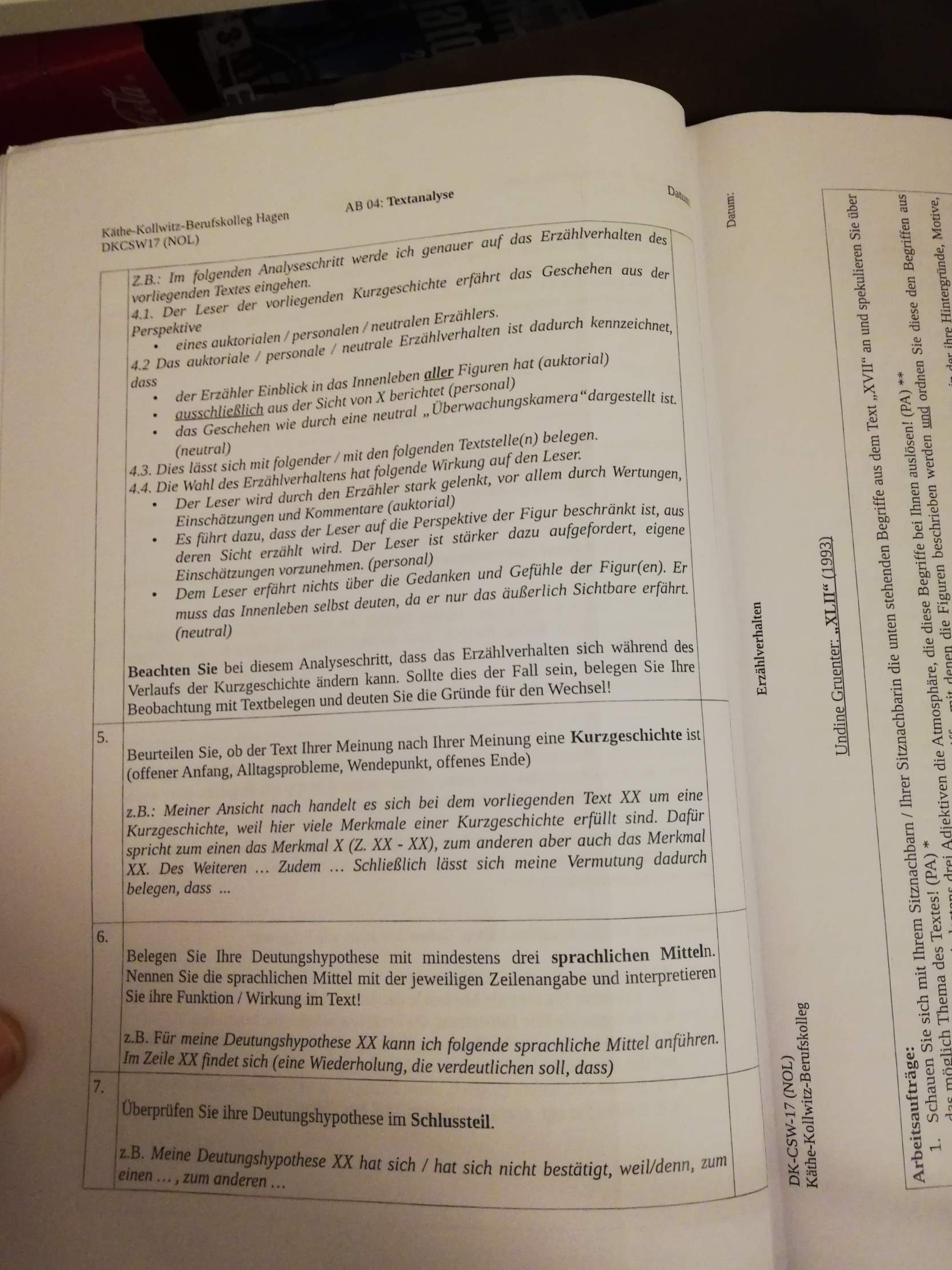Kurzgeschichte Analyse Beispiel Pdf Kurzgeschichte Analyse Beispiel Text? (Schule, Deutsch)