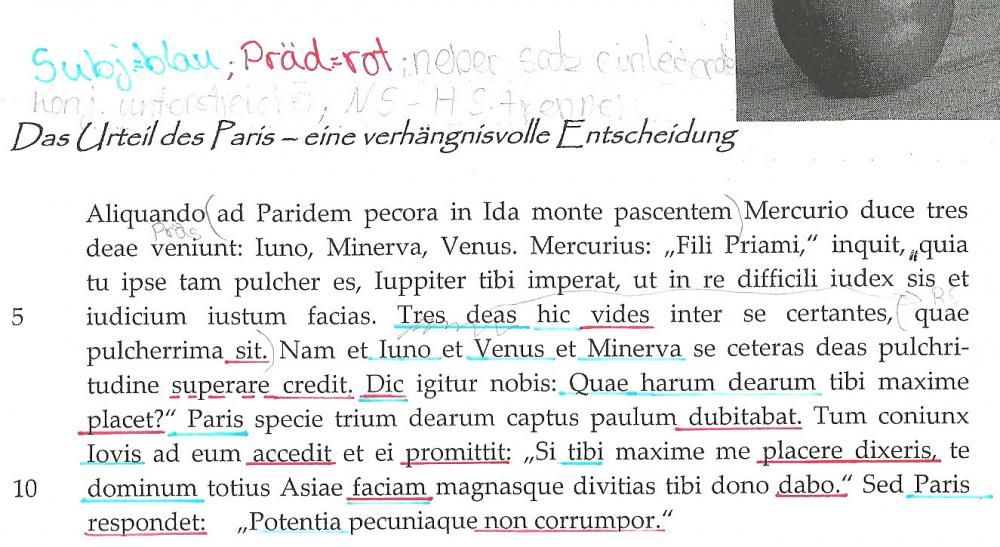 Lateinischer Text über Paris, Helena und Venus bzw. Troja? (Latein
