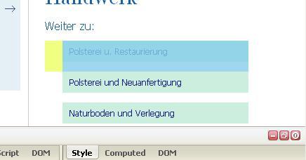 BILD 1 (zeigt auf li) - (html, CSS, abstand)