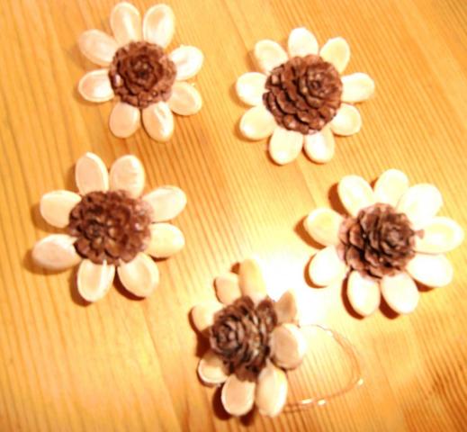Zapfen- Kürbis - Blüten - Sterne - (Ideen, verkaufen, basteln)