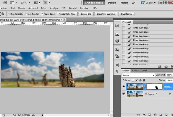 Photoshop - harte Tiefenschärfe, Weichzeichner + Ebenenmaske - (Bilder, Photoshop)
