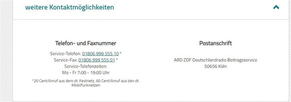 E Mail Adresse Von Der Gez In Koln Gez Gebuhren