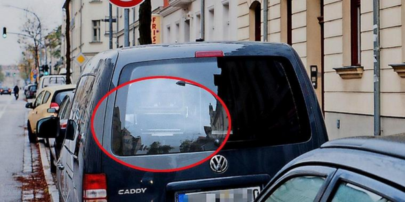 Blitzen Blitzer Aus Einem Auto Auto Und Motorrad Verkehr