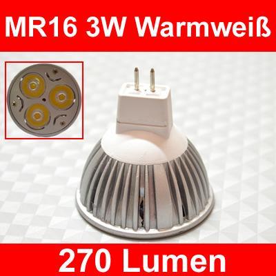 MR16 3W - (Versand, Zoll, China)