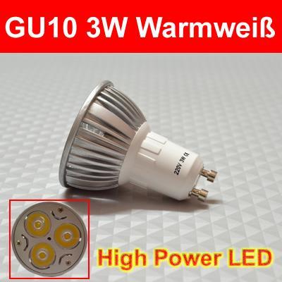 GU10 3W - (Versand, Zoll, China)