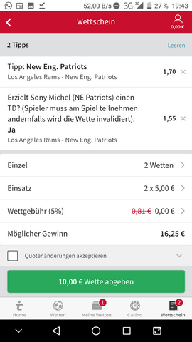 - (Sport, Geld, wetten)