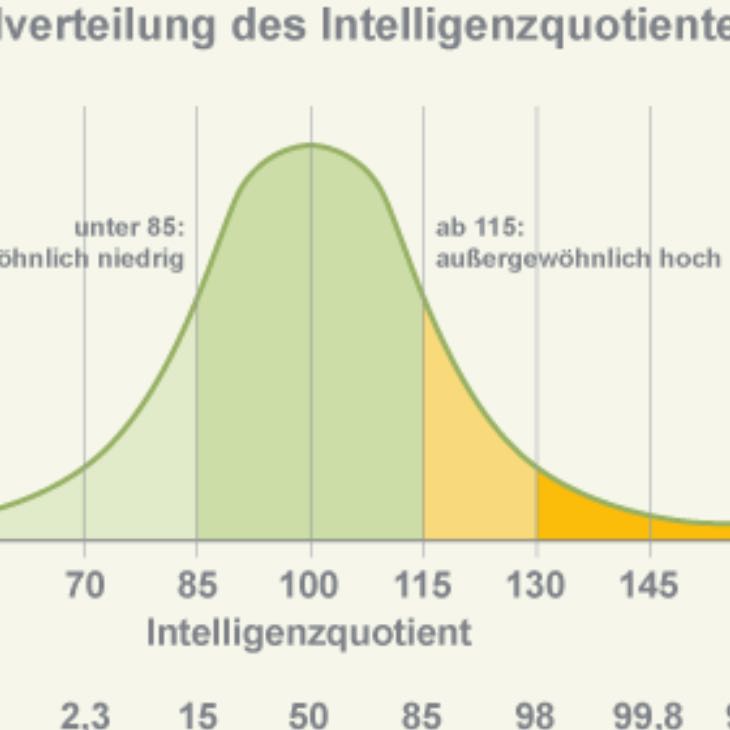 Iq test mosaik ging nur bis 130 (hawik) kann es auch bei 150 enden ...