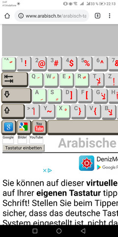 Arabische Vokalzeichen Auf Computer Tastatur Arabisch Agypten