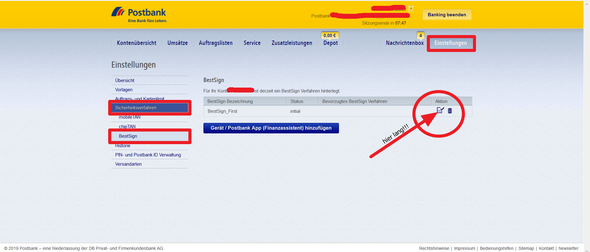 Probleme bei der Aktivierung von Postbank BestSign? (Geld, iPhone