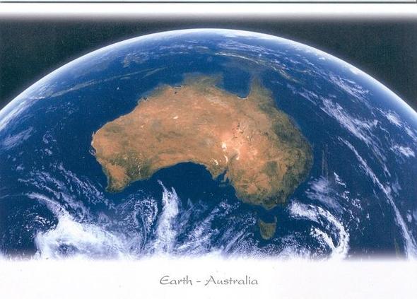 Australien aus dem Weltall - (Englisch, Geografie, Pflanzen)