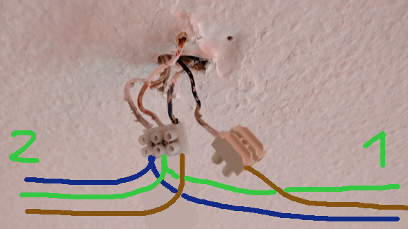 Zwei Lampen hier anschließen? (Technik, Technologie, Elektrik)