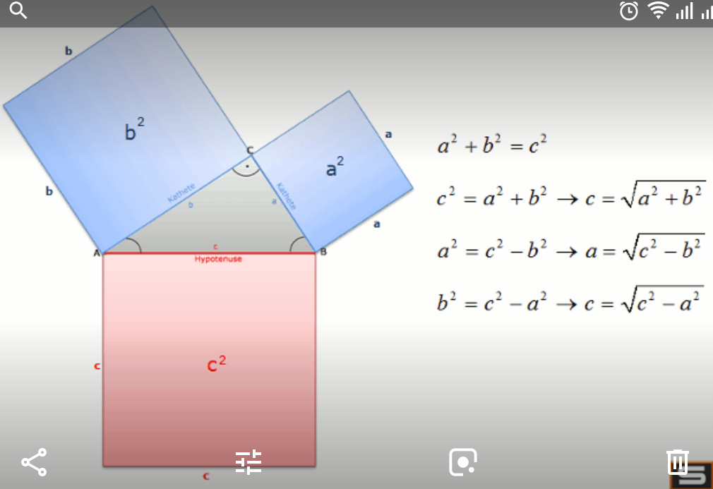 Satz des Pythagoras Hausaufgabenhilfe? (Schule, Mathematik, Hausaufgaben)